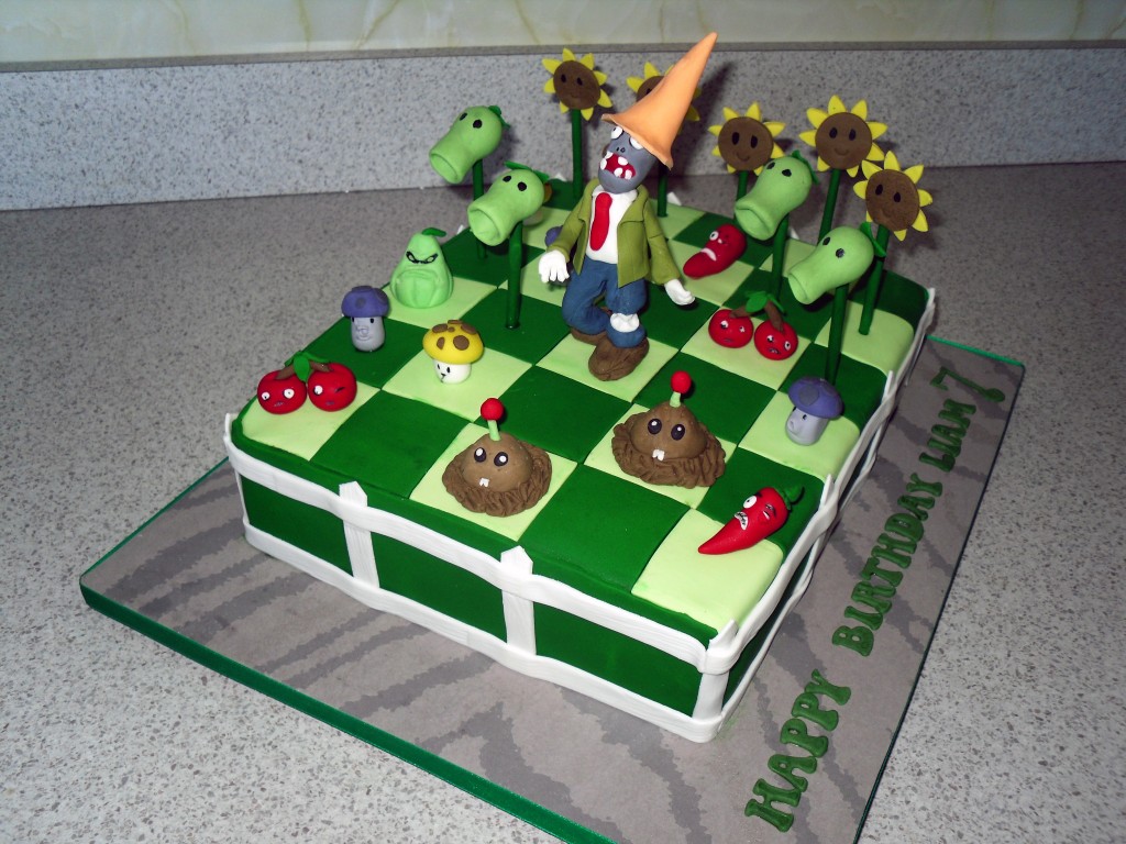 Plants vs Zombies Cake - Welcome to Cindy's Cake Art